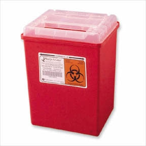 Fisher Scientific Fisherbrand Sharps-A-Gator Sharps Container 7 Gallon Red - 14827104