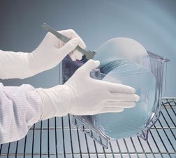 Kimtech Pure G3 - Cleanroom Glove Size 7 Nitrile White 12 Inch Beaded Cuff Sterile Pair - 19149857B