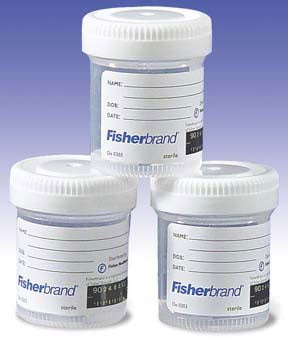 Fisher Scientific Fisherbrand Specimen Container with Temperature Strip Polypropylene Screw Cap 60 mL (2 oz.) NonSterile - 22610130