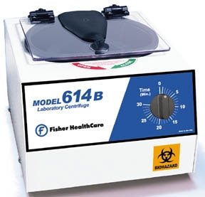Fisher Scientific horizon Model 614 Series Centrifuge 6 Place Fixed Angle Rotor Fixed Speed 3,150 RPM / 1,200xG - 22029380