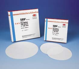 Fisher Scientific - Filter Paper 90 mm OD, Grade 589/1 Circle - 09924100