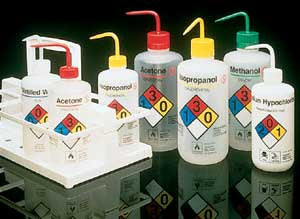 Nalgene Right-to-Know - Wash Bottle Set Narrow Mouth LDPE 480 mL (16 oz.) - 03-409-11L