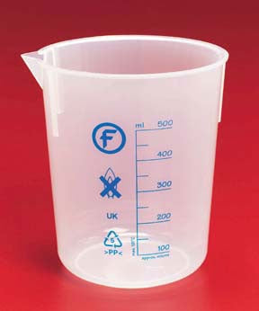 Fisher Scientific Fisherbrand Graduated Beaker Graduated Measures Polypropylene 1000 mL - 259132