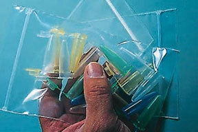 Fisherbrand - Reclosable Sample Bag 5 X 8 Inch Polyethylene Clear Zipper Closure - 01816D