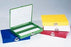 Fisherbrand - Slide Storage Box Hold 3 X 1 Inch Slide, Green, ABS Plastic, Hinged Lid, Hold 100 Slide - Fisher Scientific - 034482