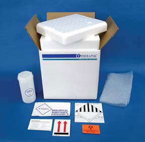 Therapak Frozen Biological Substance Category B Shipping Systems - Frozen / Refrigerated Specimen Transport System 18-Tube Capacity - 22130030