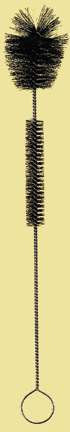 Fisherbrand - Bottle Brush 11.5 Inch L, Bristle: 1.75 OD X 2 L Inch Tip Portion, 0.5 OD X 3 L Inch Upper Portion, Fan Style Tip Babcock Cream Bottle - 03640