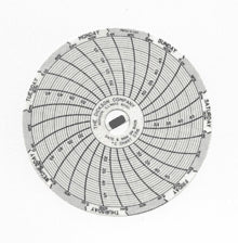 Dickson - 7-Day Temperature Recording Chart Pressure Sensitive Paper 3 Inch Diameter Gray Grid - 1507471