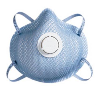 Fisher Scientific Moldex Particulate Respirator Mask N95 Cup Elastic Strap Medium / Large Blue - 19003246C