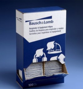Bausch & Lomb - Surface Disinfectant Cleaner Premoistened Manual Pull Wipe 100 Count Individual Packet NonSterile - 19051501