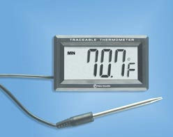 PANTek Technologies LLC Traceable Snap-in Module Digital Laboratory Thermometer Fahrenheit / Celsius -58° to +572°F (-50° to +300°C) Stainless Steel Probe Handheld / Desk Mount Battery Operated - 15077943