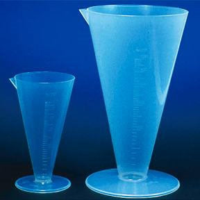 Fisher Scientific Fisherbrand Pharmaceutical Graduates 3.5 X 6.5 Inch, 250 mL, Autoclavable, Conical Shape, 0.5 mL Tolerance, 5 mL Subdivision, 121°C Temperature - 0857020B