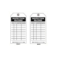 Fisher Scientific Pre-Printed Label Inspection Record 3 X 5-3/4 Inch - 19040453