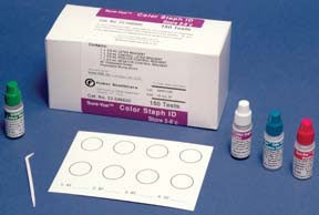 Sure-Vue Color Staph ID - Rapid Test Kit Latex Agglutination Test Staphylococcus Aureus Primary Culture Sample 150 Tests - 23046500