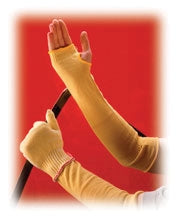 Fisher Scientific PIP Kut-Gard Cut-Resistant Sleeves 18 Inch, Yellow, Seamless Coating, Knit Glove Cuff Style, Level 4 Cut Resistance Rating - 19013558