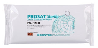 Fisher Scientific PROSAT Sterile Presaturated Cleanroom Wipe ISO Class 5 White Sterile Polypropylene 9 X 11 Inch Disposable - 18999474