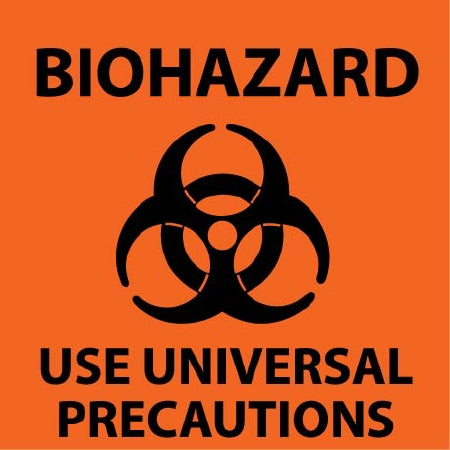 Fisher Scientific Caution Sign Biohazard Use Universal Precautions - 18999761