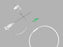Cook Medical Micropuncture Pedal Introducer Access Set 2.9 ID X 4 OD Fr. X 7 cm Length, 0.18 Inch Diameter X 40 cm Length Wire Guide, 21 Gauge X 4 cm Length Needle - G02972