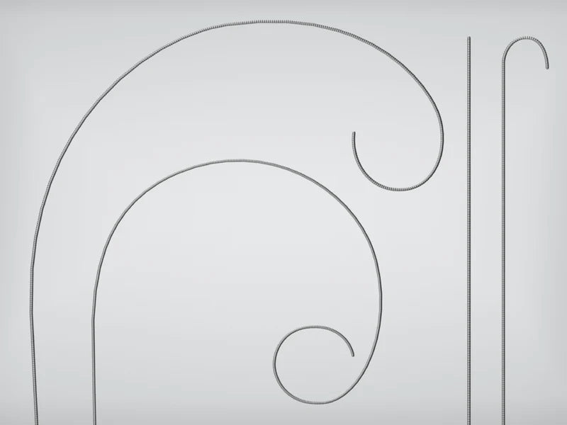 Lunderquist - Guidewire .035 Inch Diameter X 4 cm Length Tip 260 cm Length Curved Tip - G45353