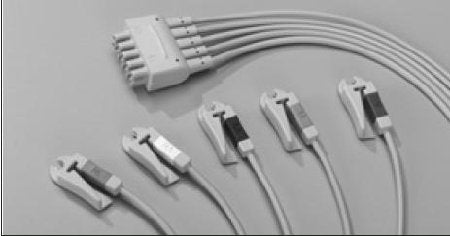 Vyaire Medical Leadwire Set 29 Inch, Grabber, 3 Lead, Group, Multi Link GE Eagle, Solar, Dash 2000 Monitors, Tram - 412682-001