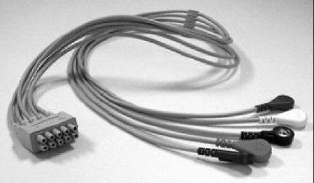 Vyaire Medical Leadwire Set 51 Inch, Snap, 3 Lead, Group, Multi Link GE Eagle, Solar, Dash 2000 Monitors, Tram - 411203-002