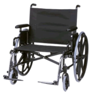 Gendron Regency XL 2002 Bariatric Wheelchair Full Length Arm Removable Arm Style Mag Wheel Black 26 Inch Seat Width 600 lbs. Weight Capacity - 5626-18-62-36