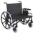 Gendron Regency XL 2000 Bariatric Wheelchair Heavy Duty Full Length Arm Removable Arm Style Mag Wheel Black 32 Inch Seat Width 700 lbs. Weight Capacity - 6732-22-62-29-83-8