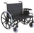 Gendron Regency XL 2000 Bariatric Wheelchair Heavy Duty Full Length Arm Removable Arm Style Mag Wheel Black 32 Inch Seat Width 700 lbs. Weight Capacity - 6732-22-62-29-83-8