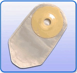 Genairex Securi-T Urostomy Pouch One-Piece System 9 Inch Length 1 Inch Stoma Drainable Convex, Pre-Cut - 7610258