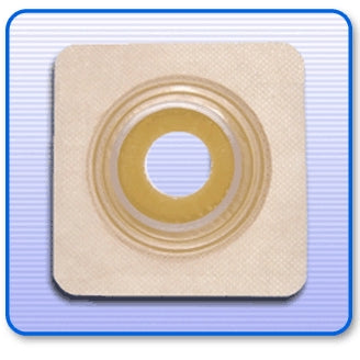 Genairex Securi-T Ostomy Barrier Pre-Cut, Standard Wear Flexible Tape 1-3/4 Inch Flange Two Piece System 1 Inch Stoma 4 X 4 Inch - 7325134
