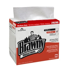 Brawny Industrial - Task Wipe Medium Duty White NonSterile Airlaid Bonded Cellulose 9-1/4 X 16-1/2 Inch Reusable - 29290/03