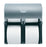 Georgia Pacific Compact Toilet Tissue Dispenser Faux Stainless Plastic Manual 4 Rolls Wall Mount - 56746