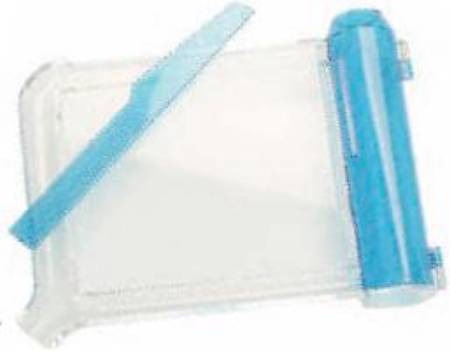 Graham-Field - Pill Counter Plastic Tray, Hinged Funnel, Spatula Included, White and Blue, 8 X 6 Inch - 5709