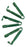 Grafco - Tube / Catheter Clamp Polyacetal, Green - 3913-2