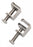 Graham-Field - C Clamp Screw Compressor Chrome Plated Copper, Serrated Thumb Head Screw - 3085DZ