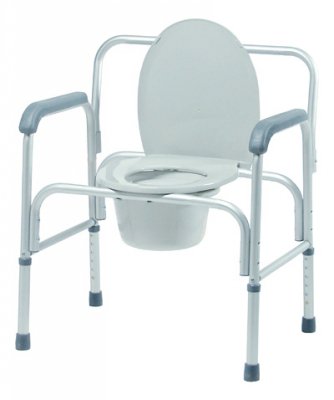 Lumex - Commode Chair With Arms Aluminum Frame 14 Inch Seat Width - 2190A