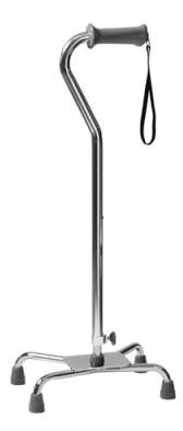Graham-Field Ortho-Ease Large Base Quad Cane Steel 30 to 39 Inch Height - 6120A
