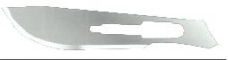 Graham-Field Feather Surgical Blade Conventional Stainless Steel Size 22 Sterile Disposable - 2976#22