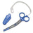 Graham-Field Feather Chokkin Bandage Scissors Nurse 5-1/2 Inch Length Coated Stainless Steel NonSterile Finger Ring Handle Angled Blunt/Blunt - 2998BL