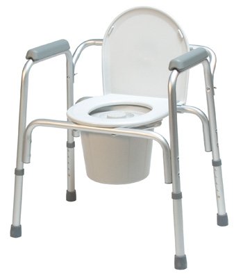 Lumex - 3-in-1 Commode Chair With Arms Aluminum Frame Removable Back 13-1/2 Inch Seat Width - 2195A-4