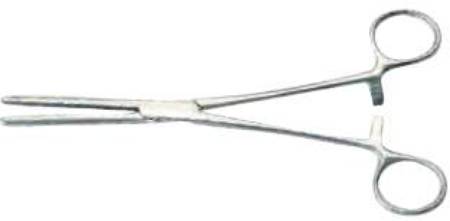 Grafco - Hemostatic Forceps Rochester-Pean 5-1/2 Inch Length Stainless Steel NonSterile Ratchet Lock Finger Ring Handle Straight Blunt Serrated Tips - 2686
