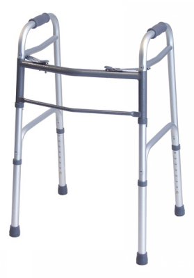 Lumex Everyday - Dual Release Folding Walker Adjustable Height Aluminum Frame 300 lbs. Weight Capacity 32-1/4 to 39-1/4 Inch Height - 716070A-4