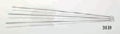 Graham-Field Grafco Pipette Brush 17 Inch L, 3/4 X 3-1/4 Inch, 1/4 X 4 Inch Soft White Nylon Bristles, Galvanized Wire Handle - 3419