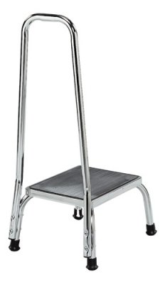 Graham-Field - Step Stool with Handrail 1 Step Steel Frame 9 Inch Step Height - GF1840C-2