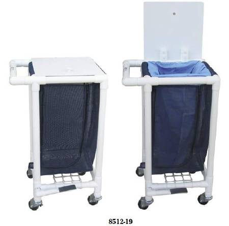 Graham-Field Lumex Single Hamper with Bag 4 Casters 28 gal. - 8512-19