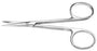 Bausch & Lomb Bausch+Lomb Iris Scissors 114 mm Surgical Grade Stainless Steel / Tungsten Carbide NonSterile Finger Ring Handle Straight Sharp/Sharp - P0706