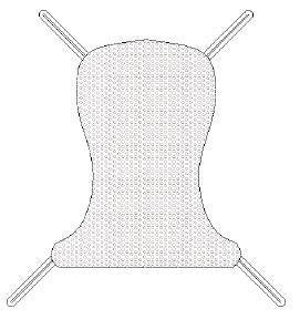 Lumex - Full Body Sling 4 Point With Head Support Large - FM111