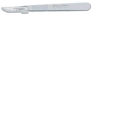 Feather - Scalpel Conventional No. 22 Stainless Steel / Plastic Classic Grip Handle Sterile Disposable - 2975#22