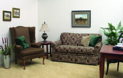 Graham-Field Huntington Collection Loveseat Sofa Skirted / With Roll Arms / Queen Anne Upholstered Spring Back / Reversible Seat Cushions - CAE56002G4