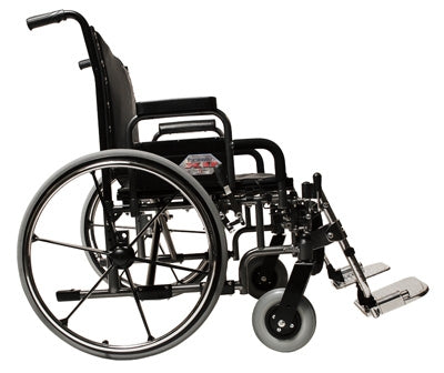 Paramount XD Heavy Duty - Bariatric Wheelchair Dual Axle Desk Length Arm Swing-Away Footrest Black Upholstery 26 Inch Seat Width Adult 650 lbs. Weight Capacity - 5PX10620